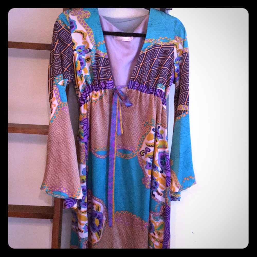 Stunning Alice & Trixie silk boho dress small